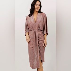 Ciara Ruched Midi Dress